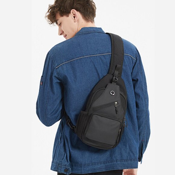 Crossbody Bags Sling Backpack Men and Women Chest Bag Travel men shoulder bag - Picture 3 of 12